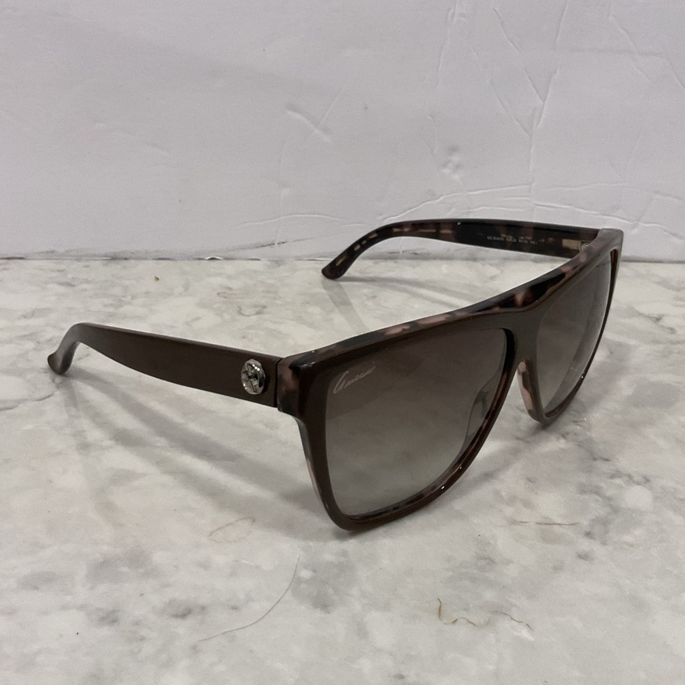 Gucci Vintage Logo Havanna Brown Aviator Sunglasses Y2K, GG 3540/S, 61 10 140 - Picture 1 of 8
